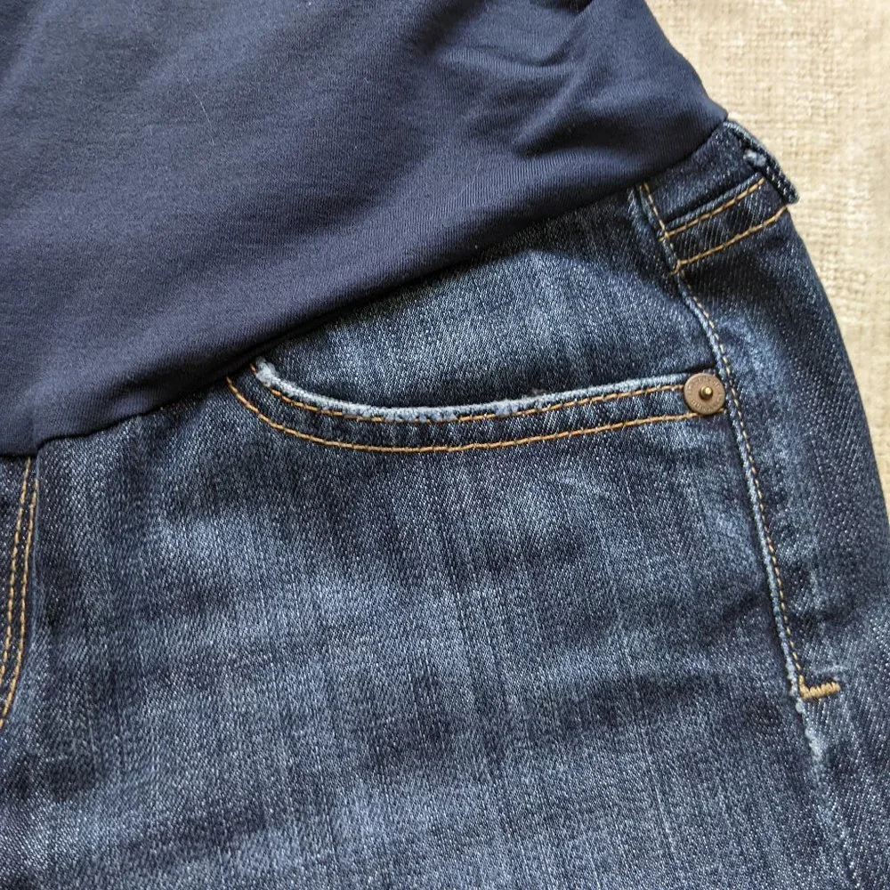 Citizens of Humanity Pea in the Pod Dark Wash Denim Bootcut Maternity Jeans - 29 - Picture 7 of 12
